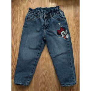 Babygap x Disney Minnie Mouse fleece lined jeans